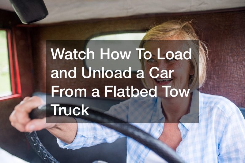 Watch How To Load and Unload a Car From a Flatbed Tow Truck