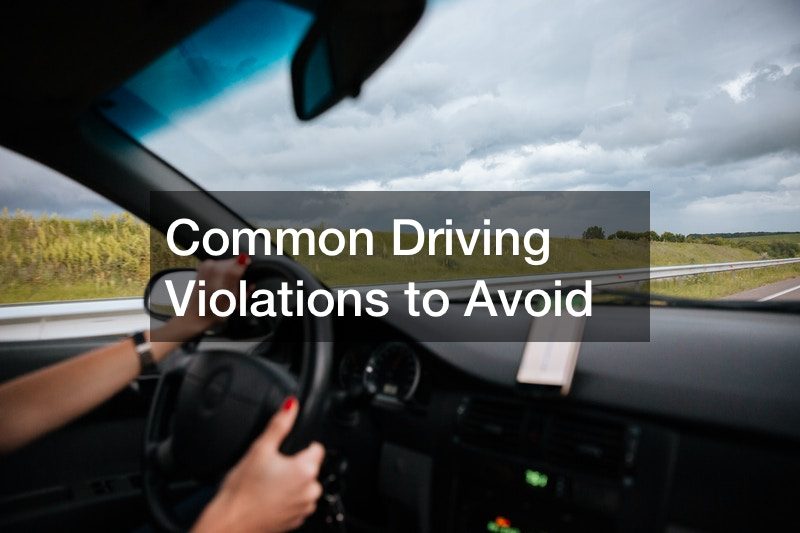 Common Driving Violations to Avoid